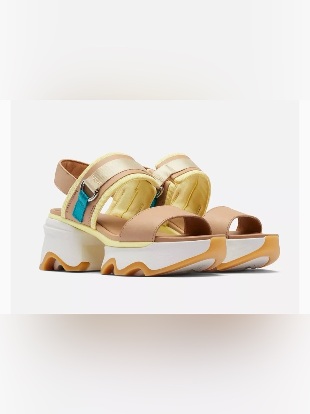 Sorel Kinetic Impact Slingback Heel Sandal in Honest
Beige/Gum